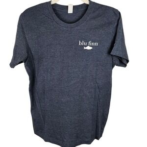 Blu Finn Clear Lake Iowa T-Shirt Womens‎ Size S Small Fish Graphic Tee